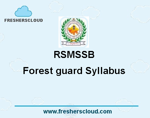 RSMSSB Forest Guard Syllabus