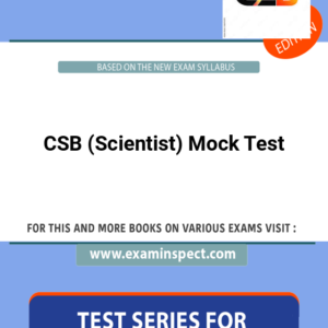 CSB (Scientist) Mock Test