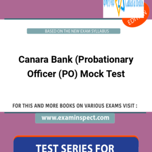 Canara Bank (Probationary Officer (PO) Mock Test