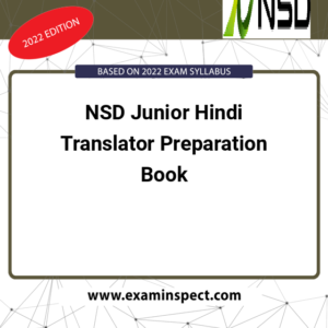 NSD Junior Hindi Translator Preparation Book