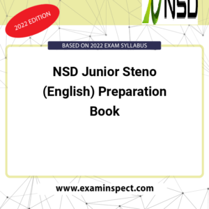 NSD Junior Steno (English) Preparation Book