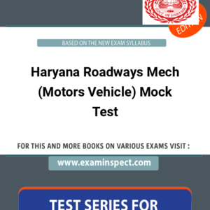 Haryana Roadways Mech (Motors Vehicle) Mock Test
