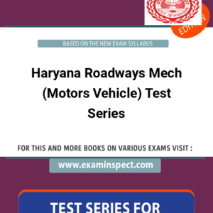 Haryana Roadways Mech (Motors Vehicle) Test Series