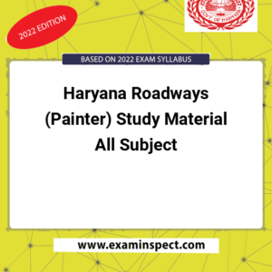 Haryana Roadways (Painter) Study Material All Subject