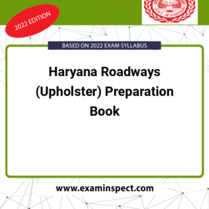 Haryana Roadways (Upholster) Preparation Book