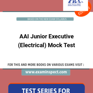 AAI Junior Executive (Electrical) Mock Test