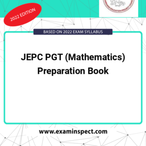 JEPC PGT (Mathematics) Preparation Book