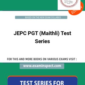 JEPC PGT (Maithli) Test Series