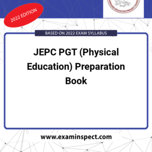 JEPC PGT (Physical Education) Preparation Book