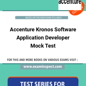 Accenture Kronos Software Application Developer Mock Test