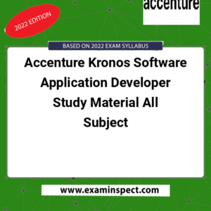 Accenture Kronos Software Application Developer Study Material All Subject