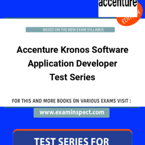 Accenture Kronos Software Application Developer Test Series