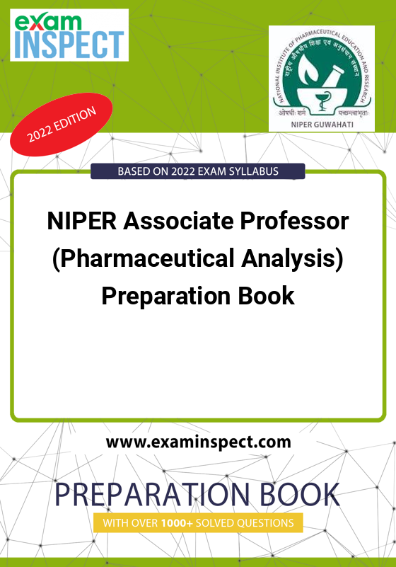 NIPER Associate Professor (Pharmaceutical Analysis) Preparation Book