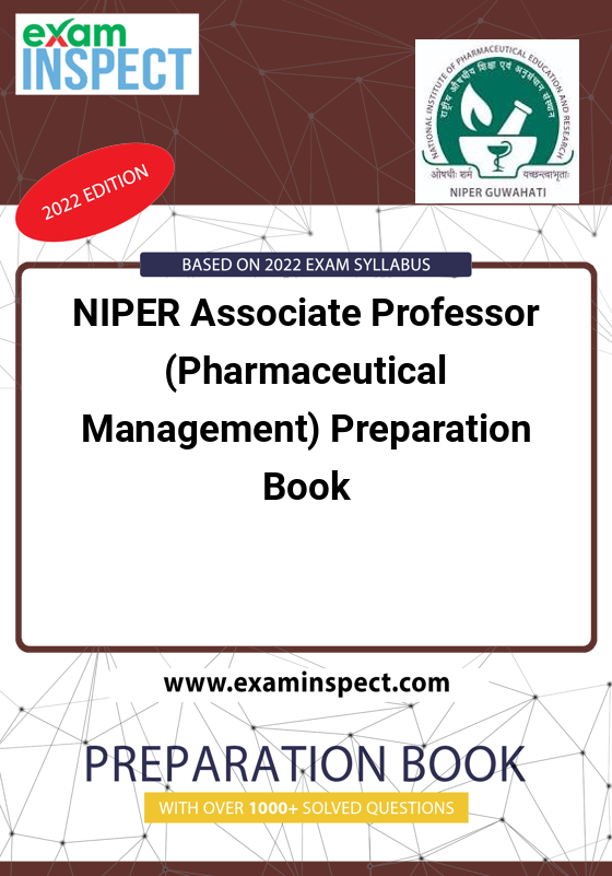 NIPER Associate Professor (Pharmaceutical Management) Preparation Book