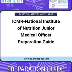 ICMR-National Institute of Nutrition Junior Medical Officer Preparation Guide