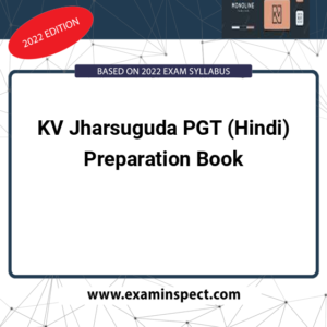 KV Jharsuguda PGT (Hindi) Preparation Book