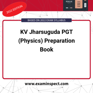 KV Jharsuguda PGT (Physics) Preparation Book