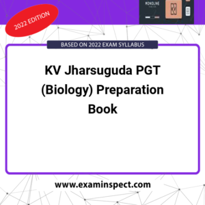 KV Jharsuguda PGT (Biology) Preparation Book