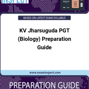 KV Jharsuguda PGT (Biology) Preparation Guide