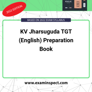 KV Jharsuguda TGT (English) Preparation Book