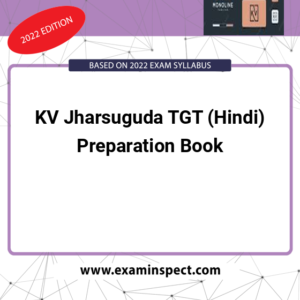 KV Jharsuguda TGT (Hindi) Preparation Book