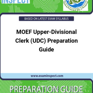 MOEF Upper-Divisional Clerk (UDC) Preparation Guide