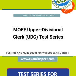 MOEF Upper-Divisional Clerk (UDC) Test Series