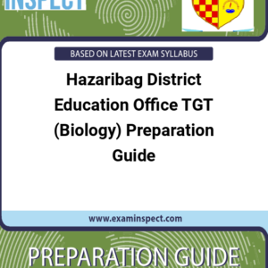 Hazaribag District Education Office TGT (Biology) Preparation Guide