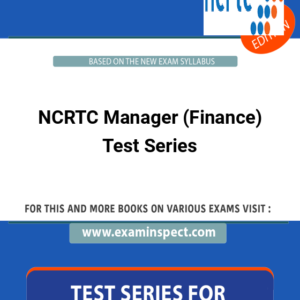 NCRTC Manager (Finance) Test Series